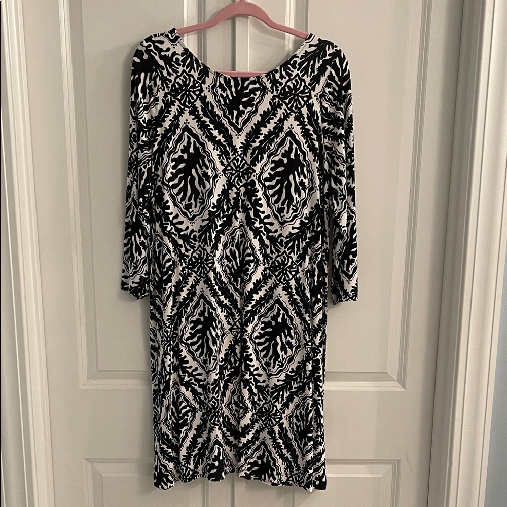 Lilly Pulitzer Ophelia Black and White Geometric Dress